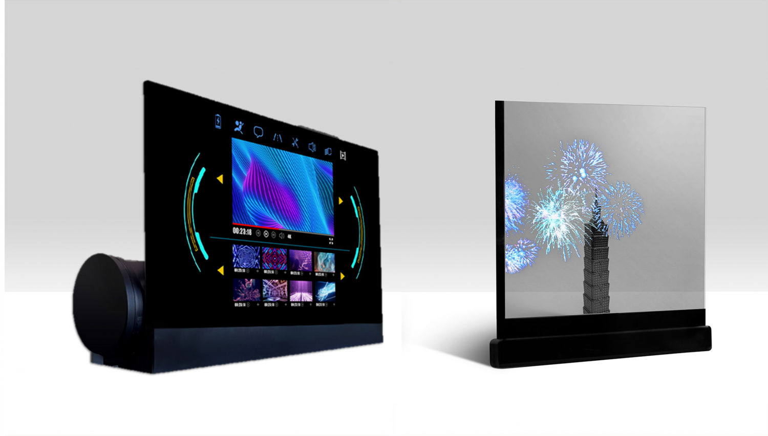 可卷式、折迭性、高透明